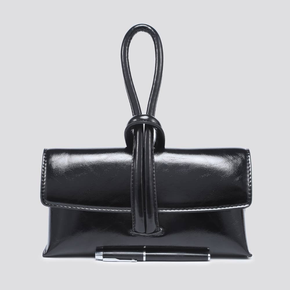 Vegan Leather Knot Handbags