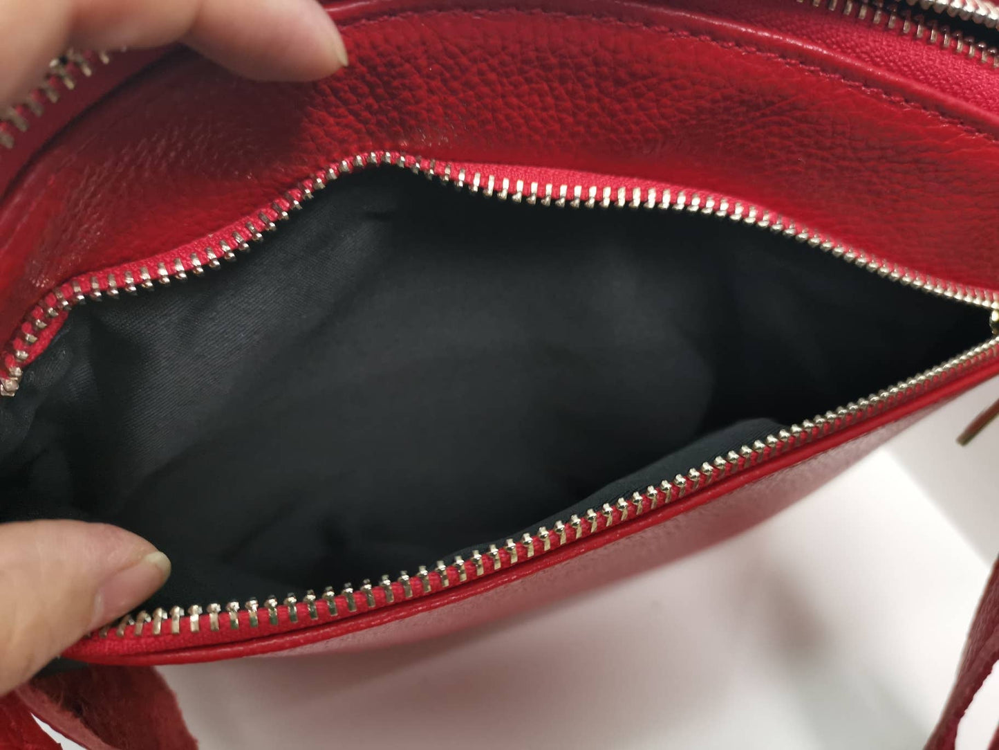 Real Leather Crossbody Bag