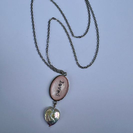 Loved Freshwater Pearl Heart Necklace
