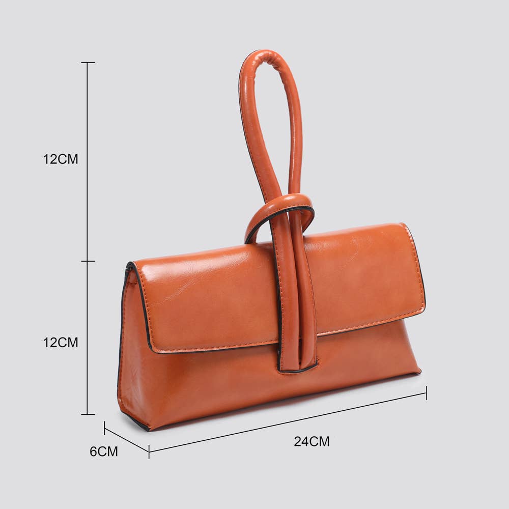 Vegan Leather Knot Handbags