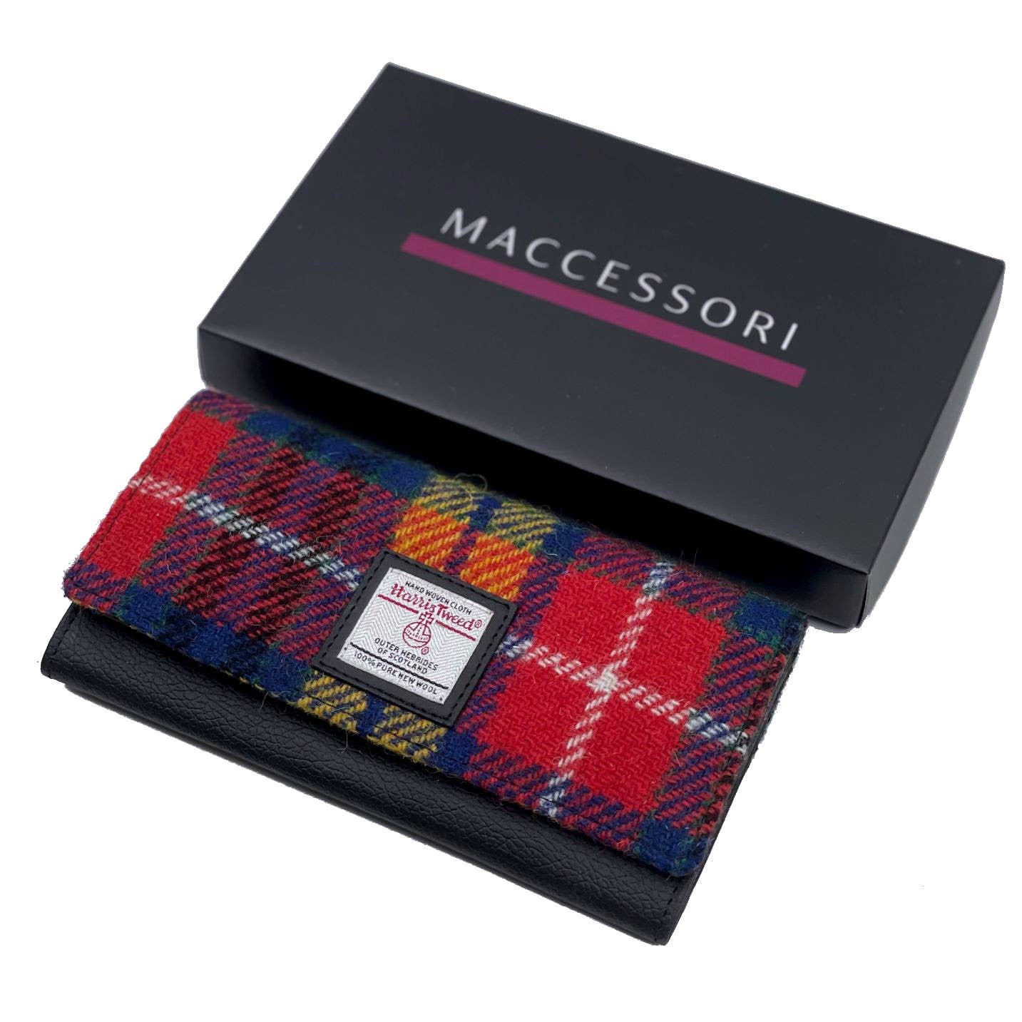 Harris Tweed Ladies Envelope Purse Saffron