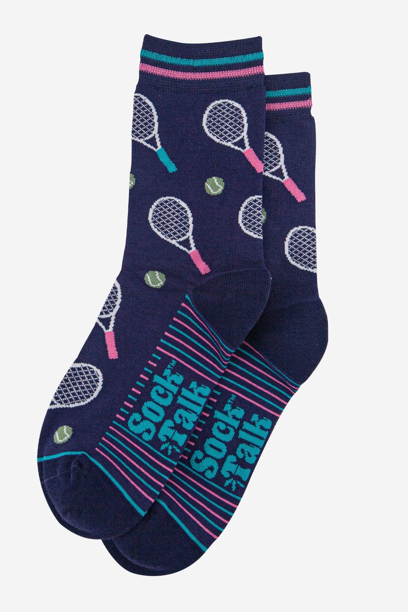 Women's Bamboo Socks - Navy Blue, Tennis