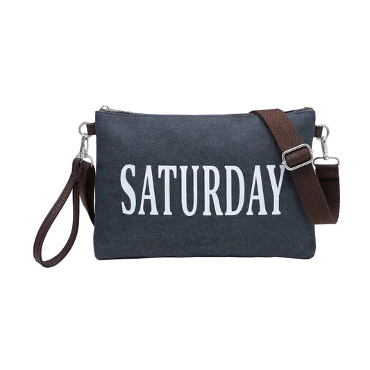 Saturday Canvas Crosbody Bag