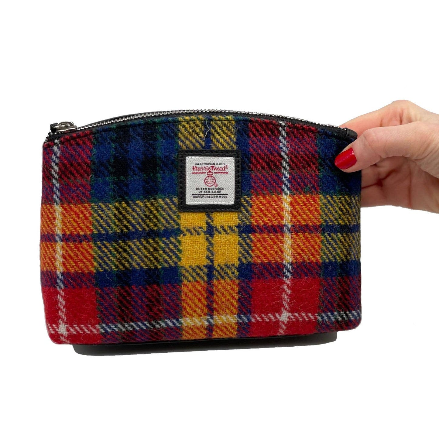 Harris Tweed Cosmetic Bag Saffron