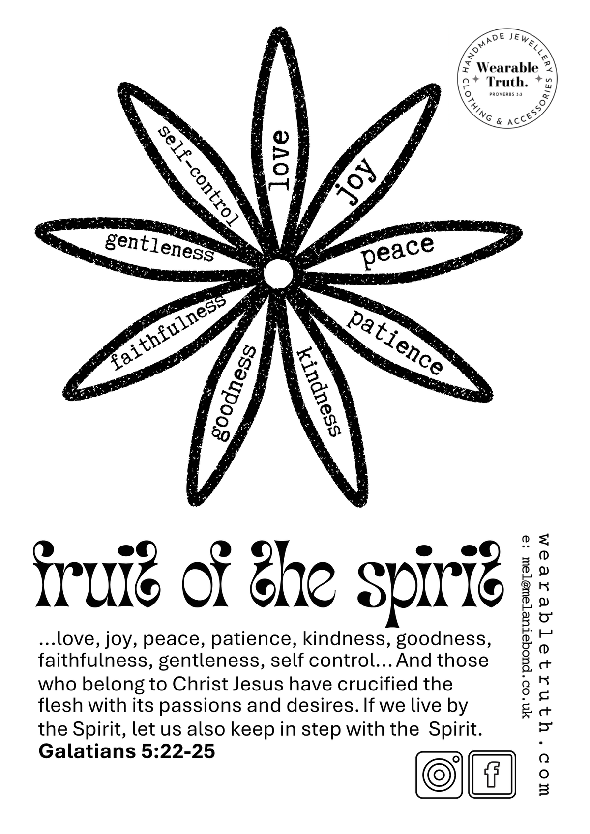 Fruits of the Spirit necklace