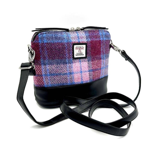 Harris Tweed Square Shoulder Bag Pastel Pink