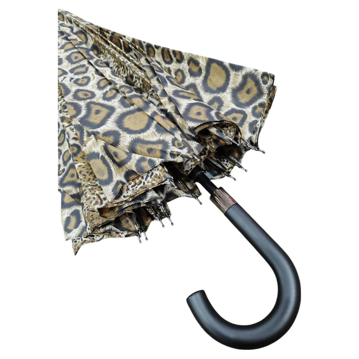 Large Leopard Print Long Stick Umbrella