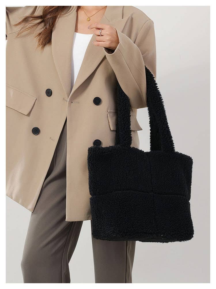 Teddy Faux Fur Tote Bag