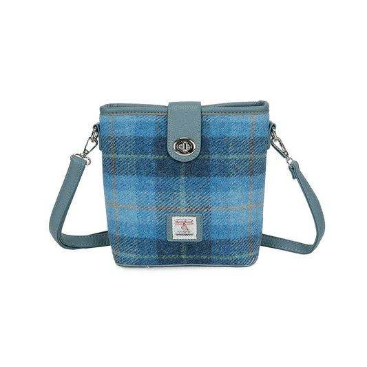 Harris Tweed Skye Blue Shoulder Bag
