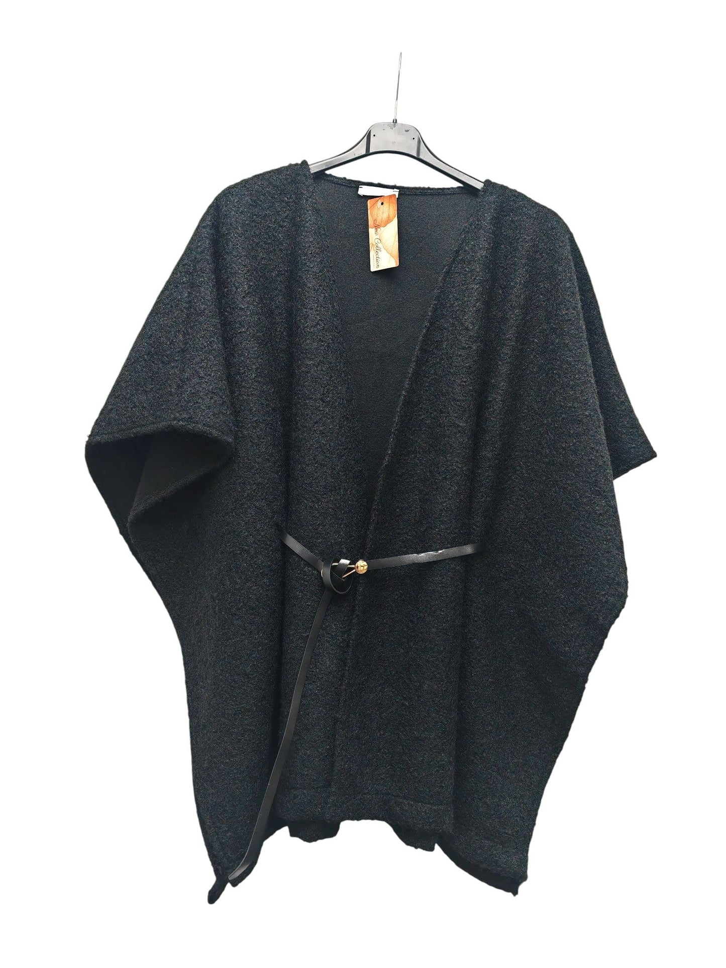 Wool blend belted jacket