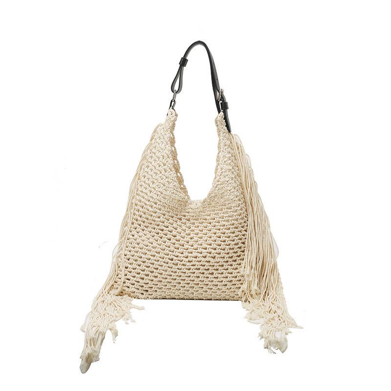 Boho Shoulder Bag with Statement Fringe