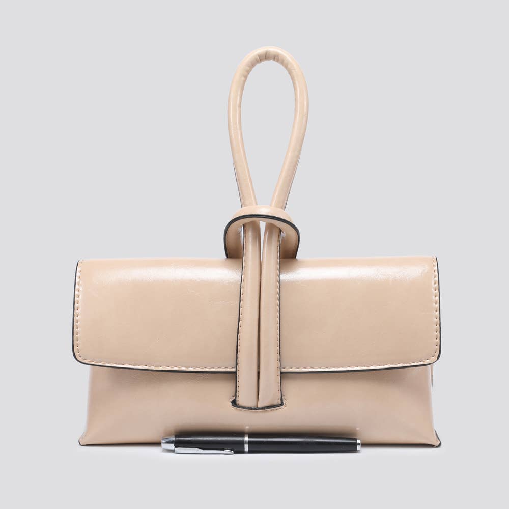 Vegan Leather Knot Handbags