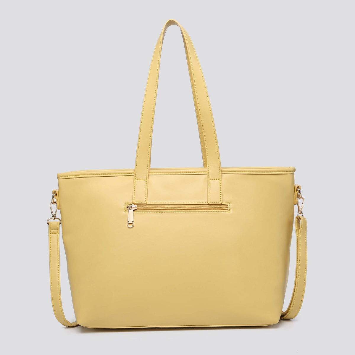Woven Leather Look Tote Bag