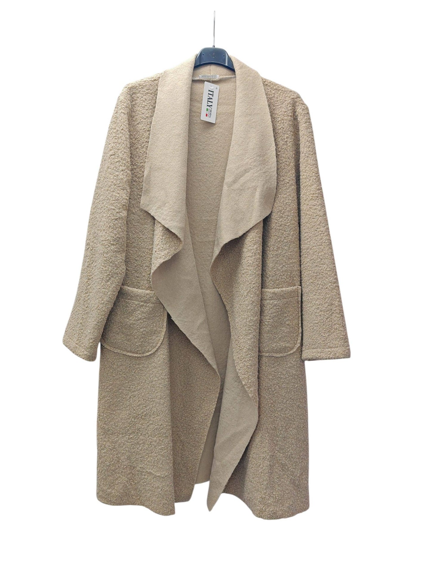 One Size Waterfall Coat with Two Pockets