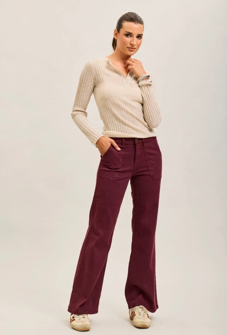 PRE-ORDER Toxik jeans maroon