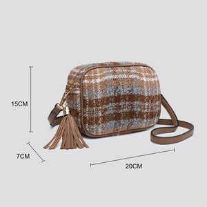 Red Tartan Crossbody Bag
