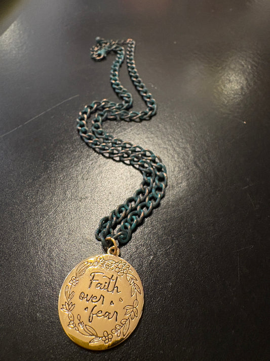 Faith Over Fear Necklace