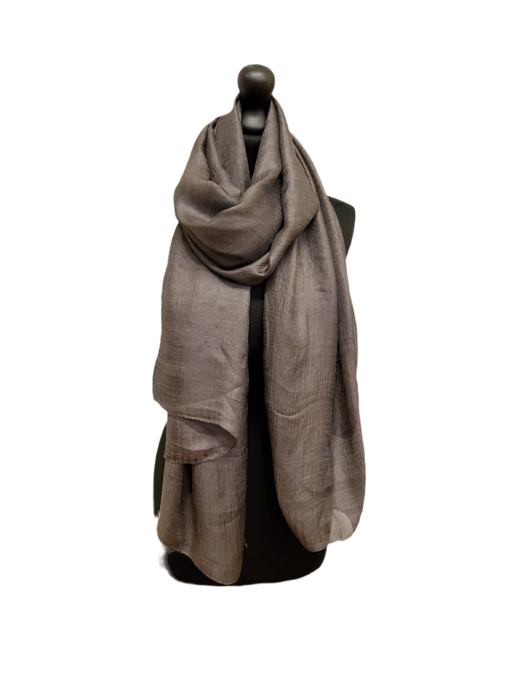 Grey Chiffon Scarf