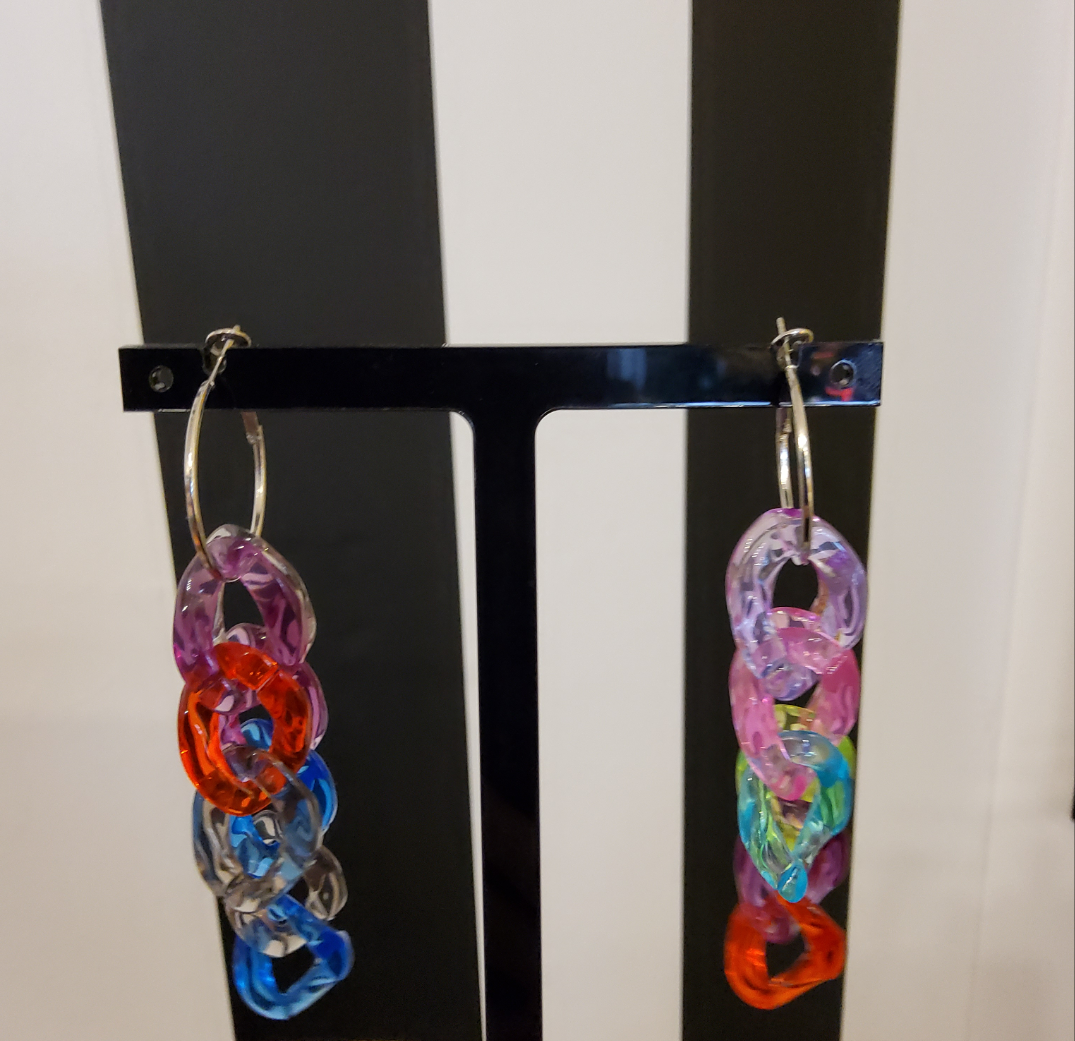 Colourful Loop Earrings