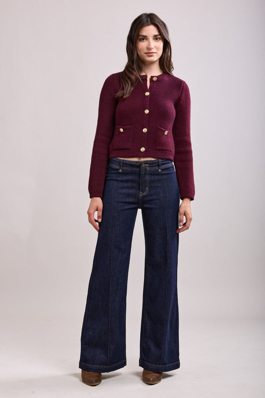 PRE-ORDER Toxik jeans - dark denim flare