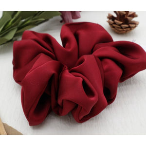 Red Oversized Silky Scrunchie