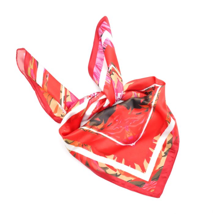 Orange Blossom Satin Scarf
