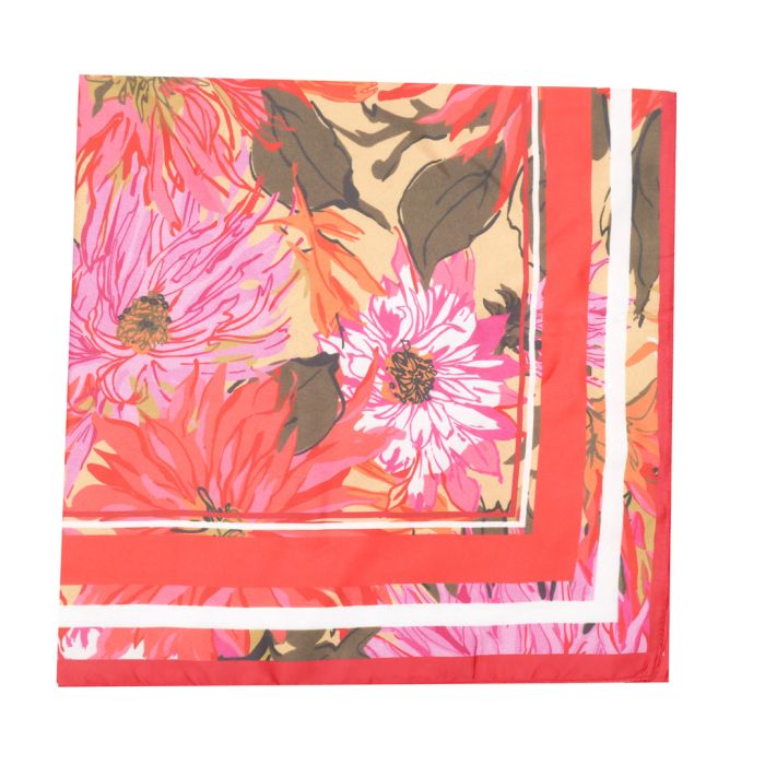 Orange Blossom Satin Scarf