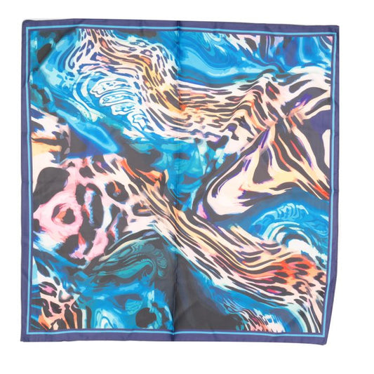 Animal Print Small Satin Scarf