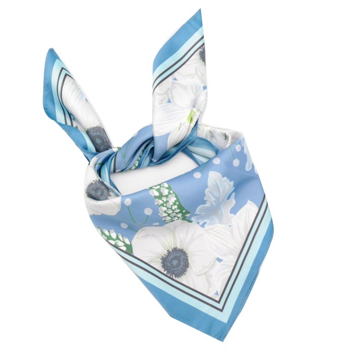 Flowers and Petals Small Satin Scarf