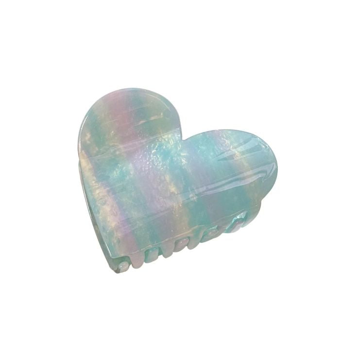 Blue Heart Claw Clip