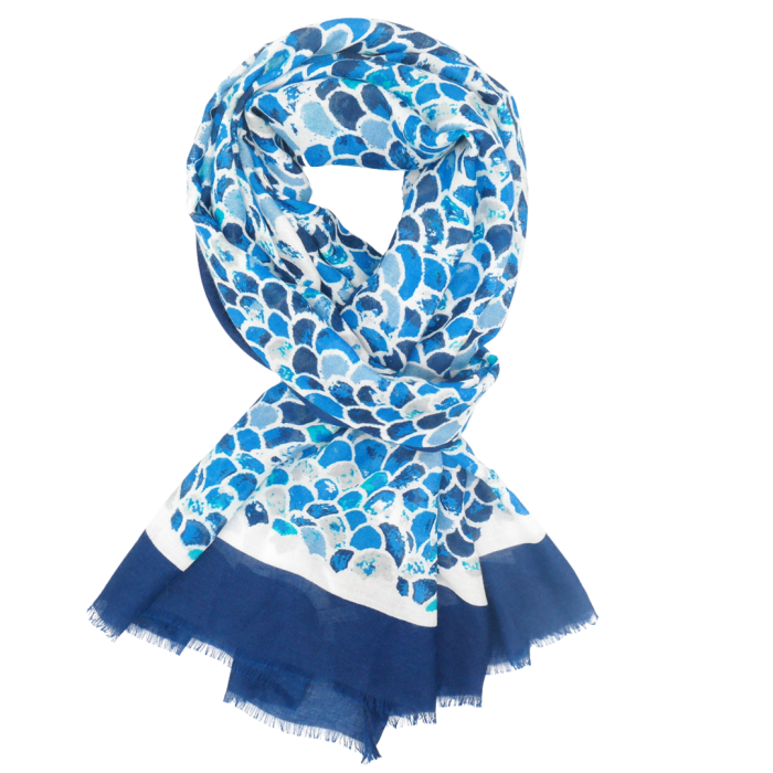 Mermaid Scale Scarf Blue