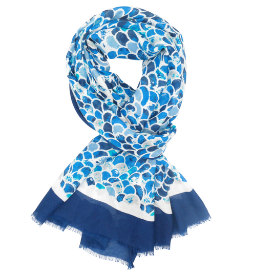 Mermaid Scale Scarf Blue