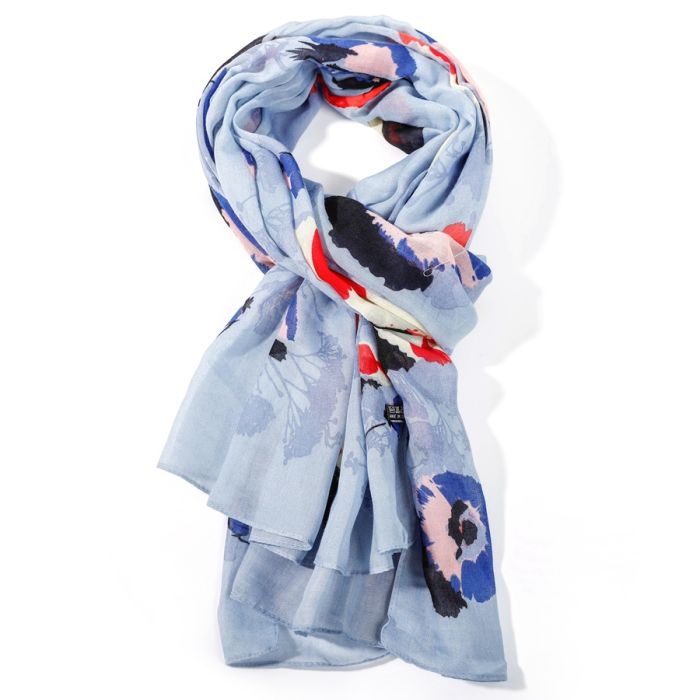 Sky Floral Scarf