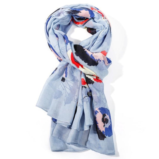 Sky Floral Scarf