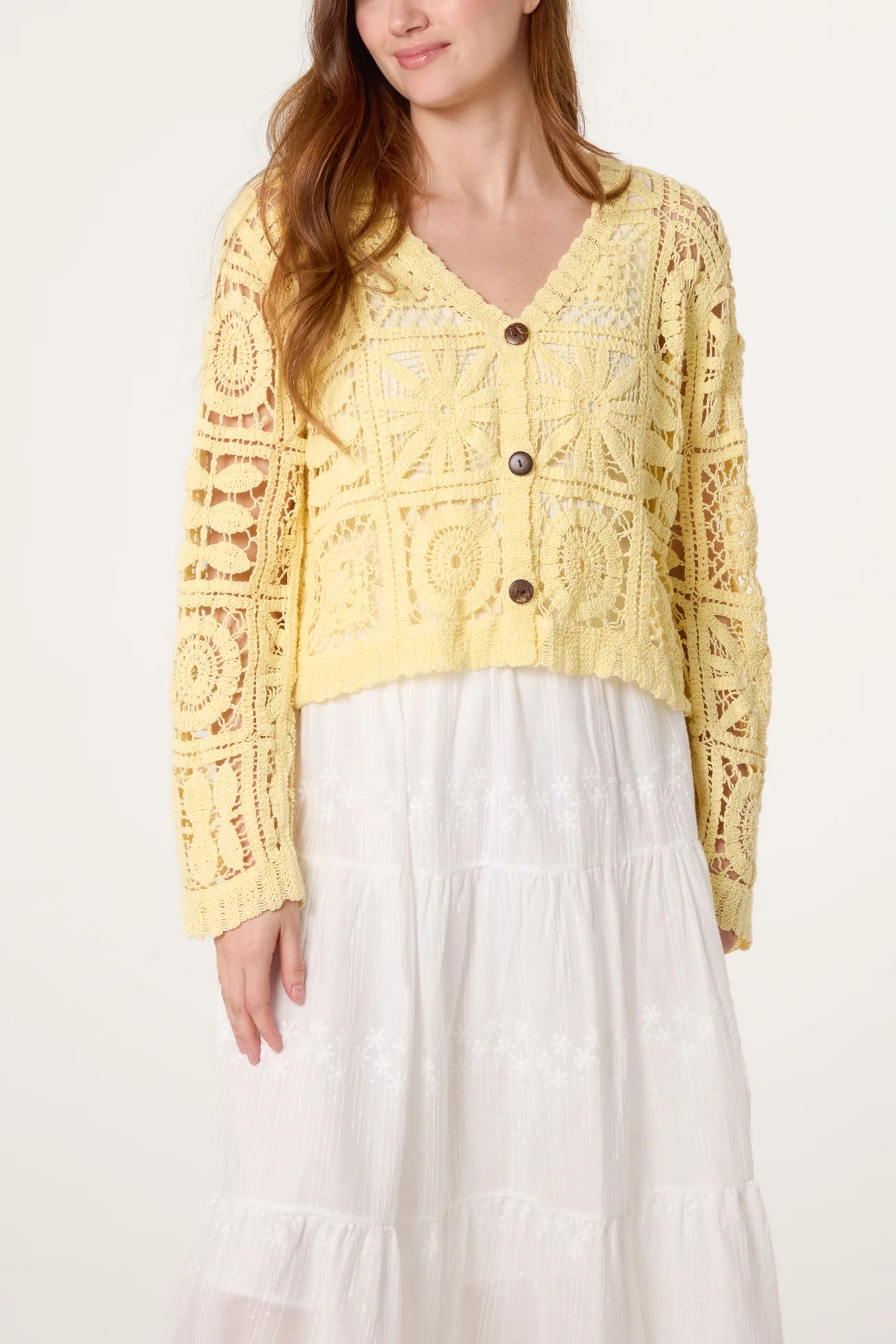 Summer Patchwork Crochet Cardigan