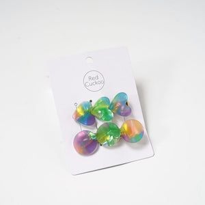 Twin Pack of Hearts Circles Hair Clips