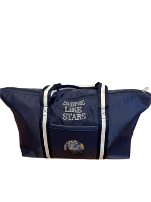 Wearable Truth ‘Shine Like Stars’ Navy Overnight Tote Bag