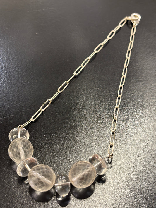 Deluxe Chain Czech Glass Beaded Necklace