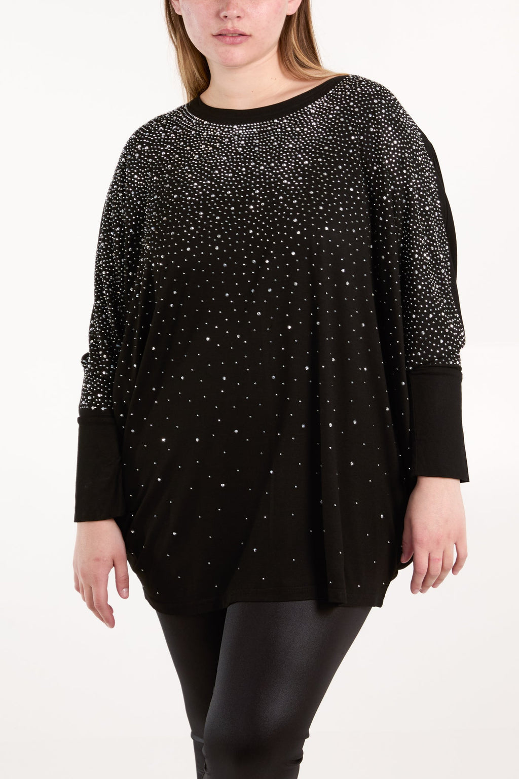 Diamanté Batwing Oversized Top