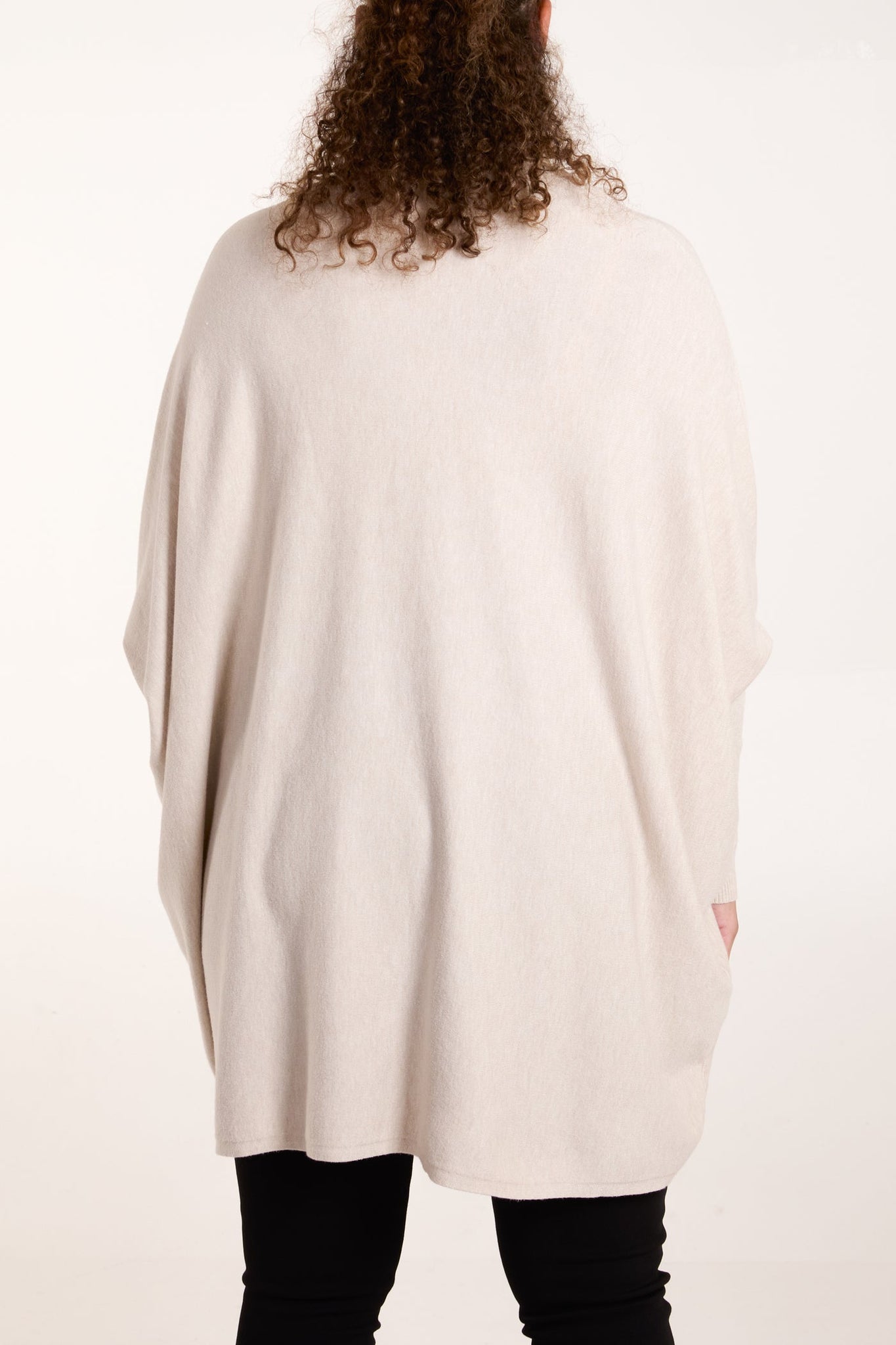 Relaxed Batwing Flower Heart Jumper