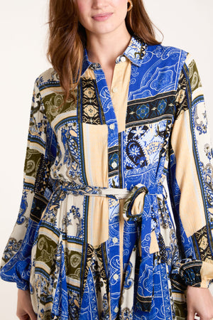 Patchwork Shirt Dress