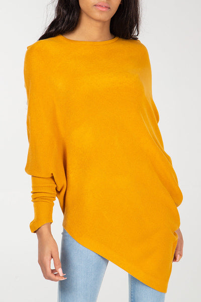 Mustard batwing hot sale top