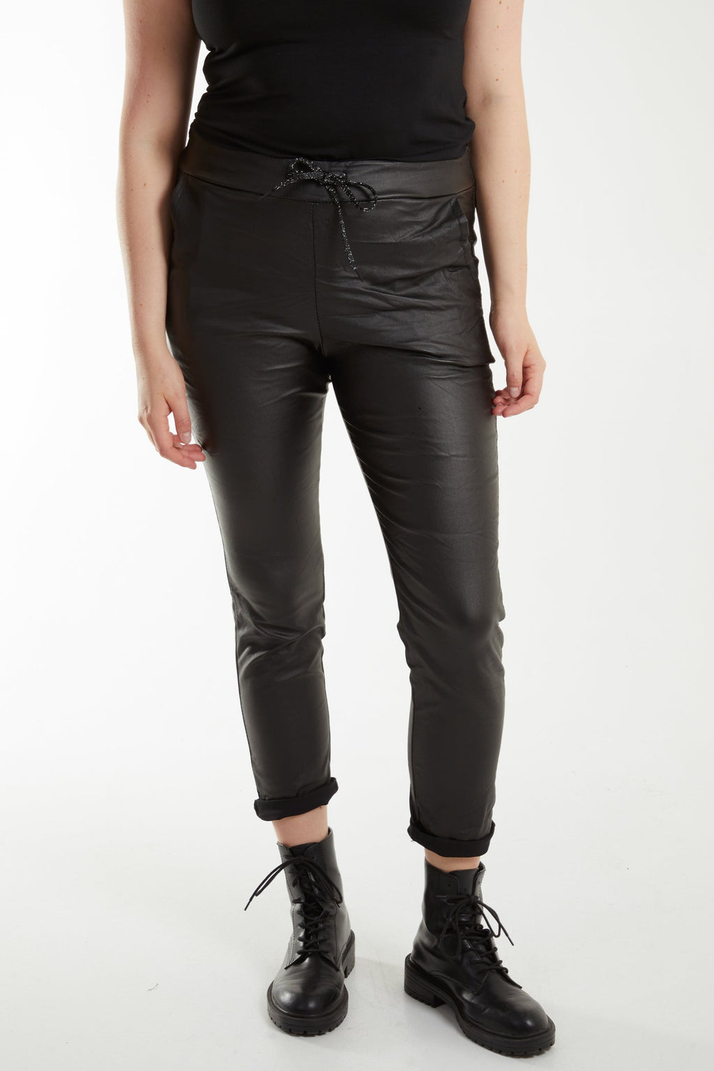 Faux Leather Black Magic Trousers