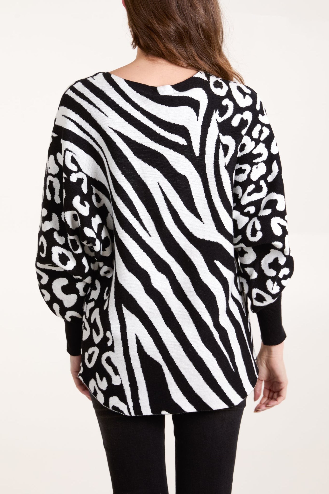 Multi Animal Batwing Jumper