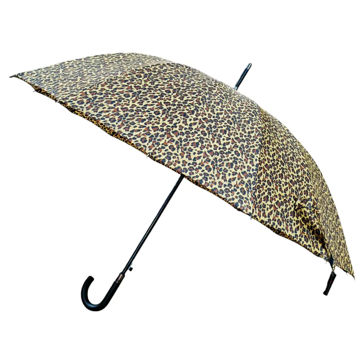 Large Leopard Print Long Stick Umbrella