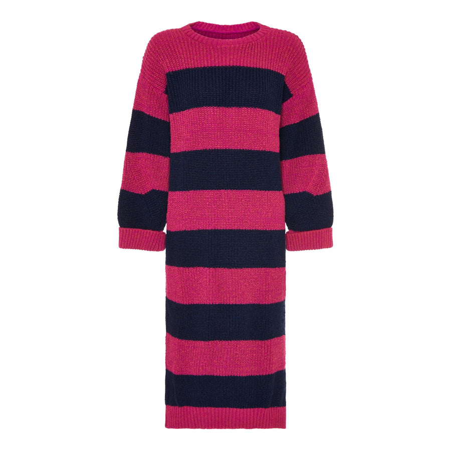 Cara & The Sky Antonia Chunky Stripe Midi Dress