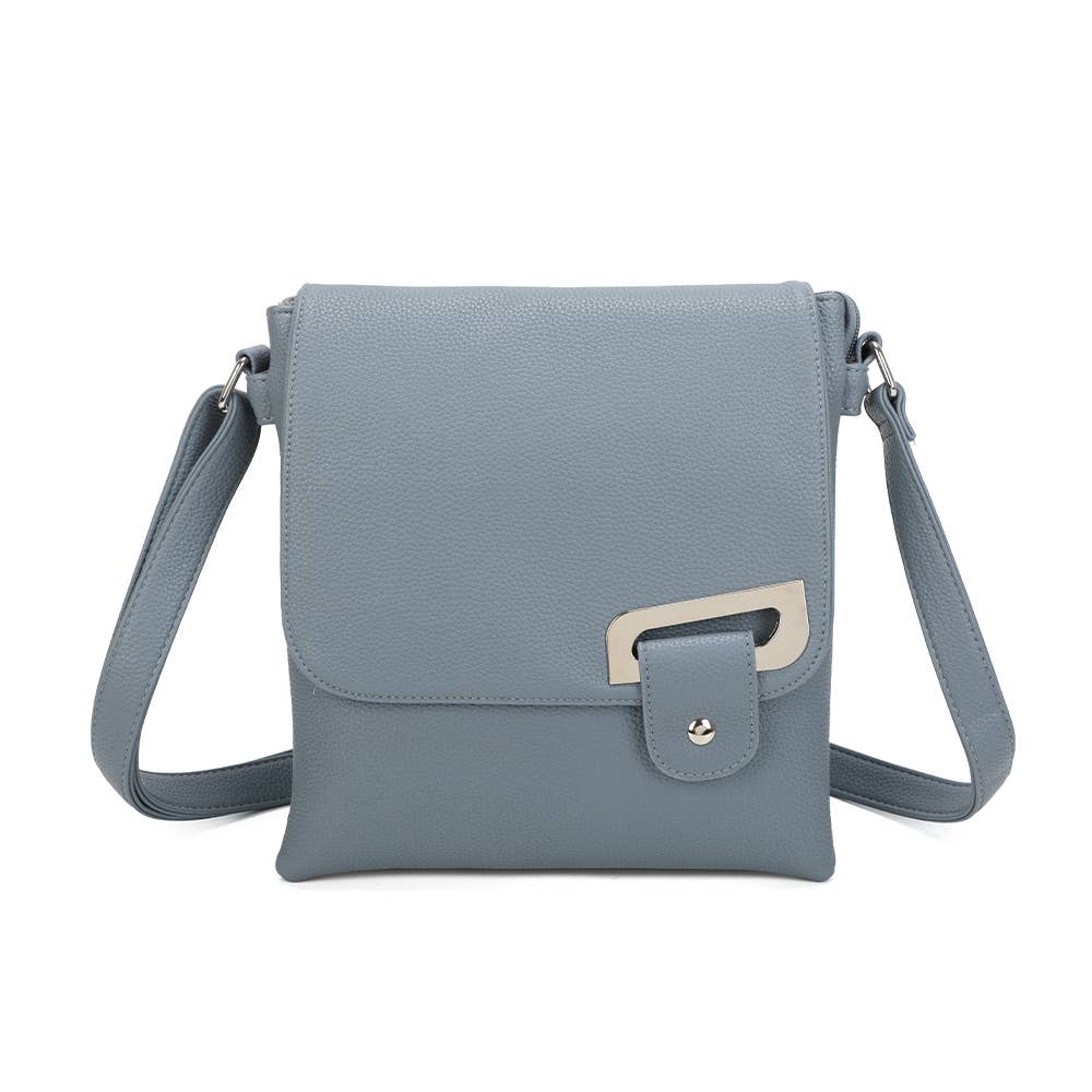Strathurie Faux Leather Crossbody Shoulder Bag Light Blue