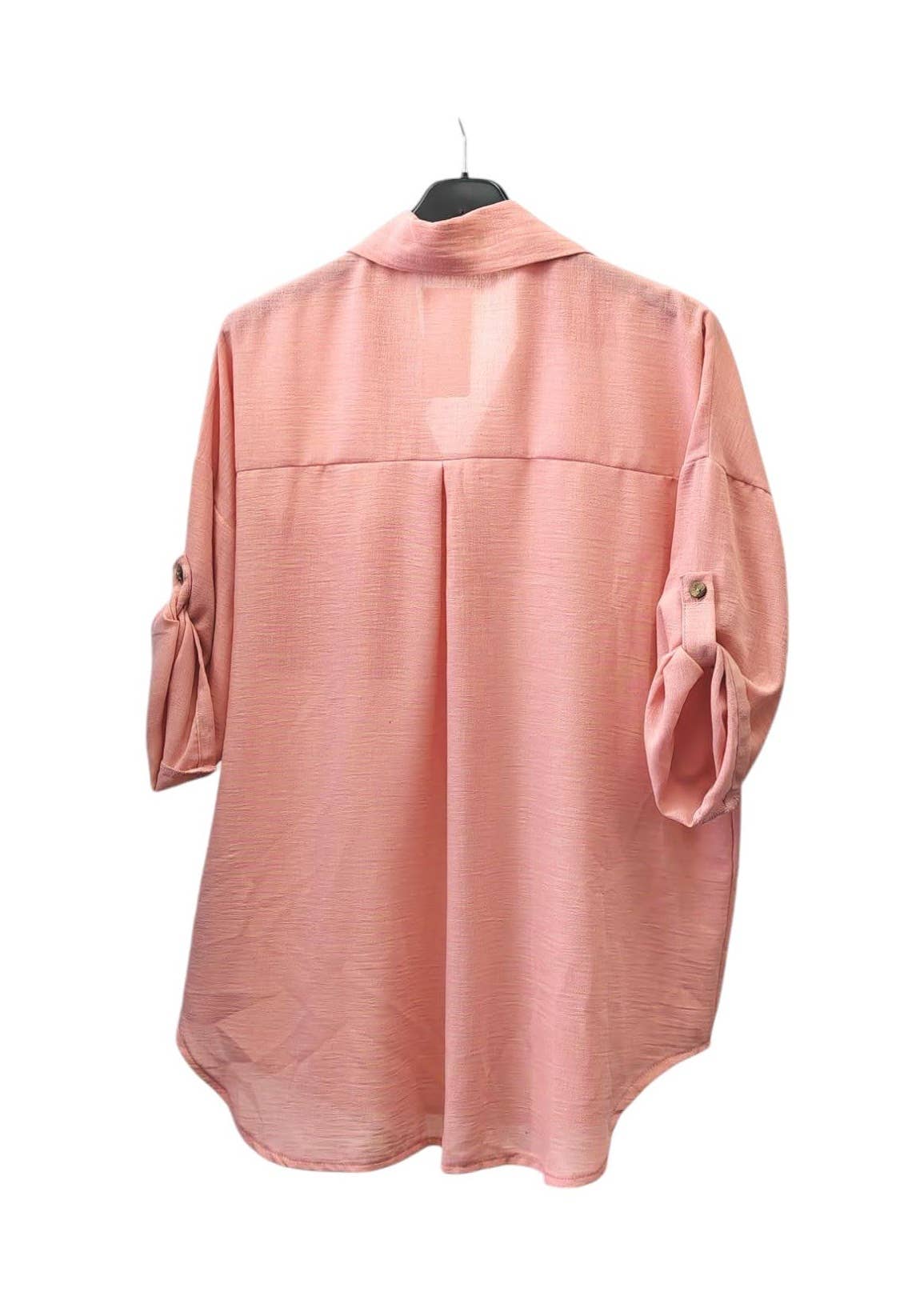 Italian One Size Full Button Linen Shirt