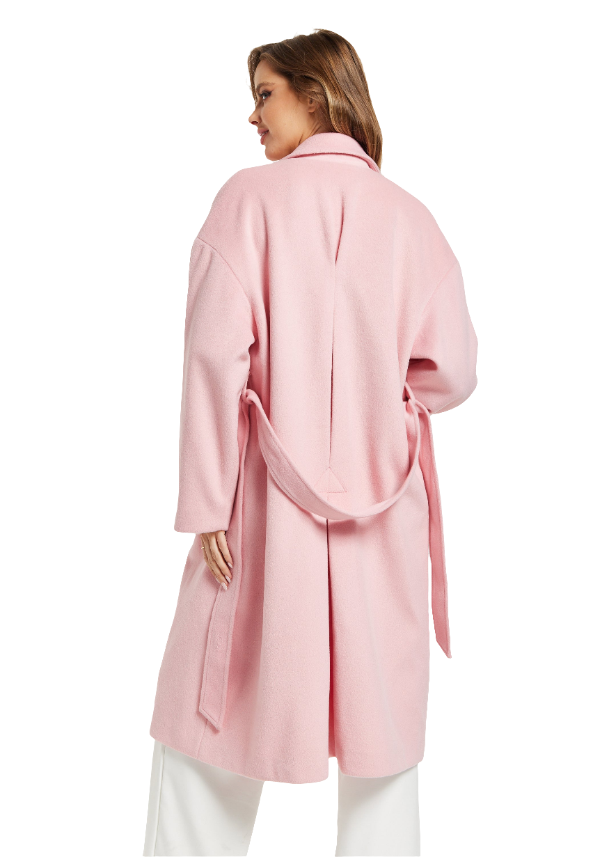 Pink Longline Coat