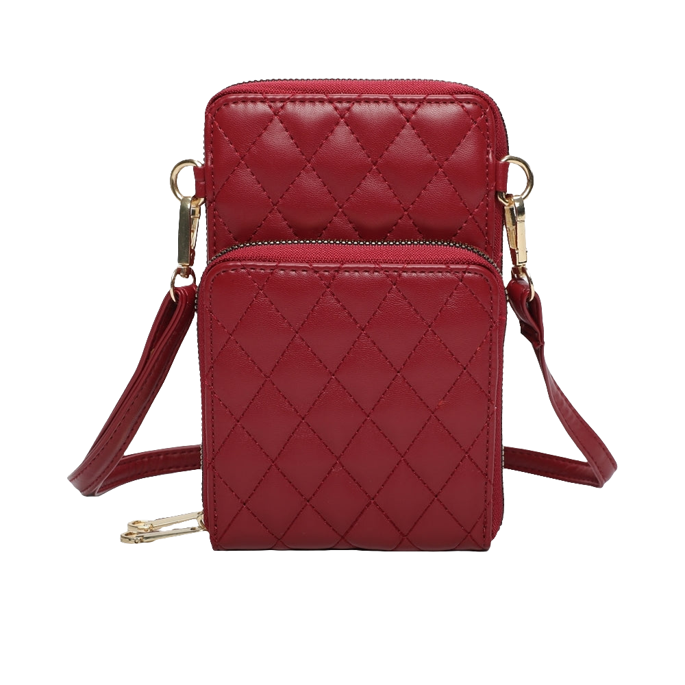 Phone-sized Quilted Crossbody Bag